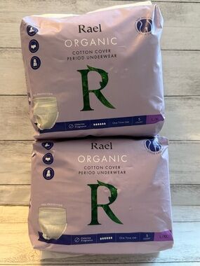 Rael Organic Cotton Cover Period Underwear (L-XL), 5 ct.